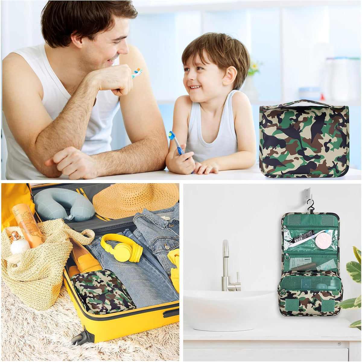 Purple Hanging Toiletry Bag for Girls, Travel Toiletry Bag for Teen Girls Cosmetic Makeup Waterproof Wash Bag Traveling Toiletries, Fluid