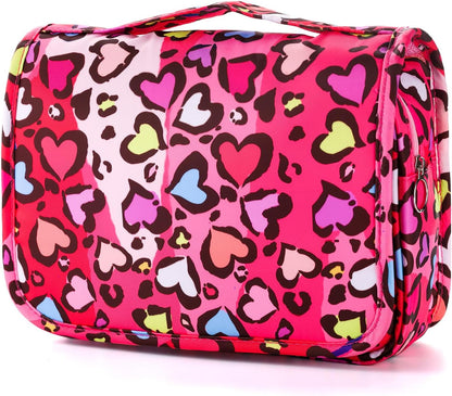 Purple Hanging Toiletry Bag for Girls, Travel Toiletry Bag for Teen Girls Cosmetic Makeup Waterproof Wash Bag Traveling Toiletries, Fluid