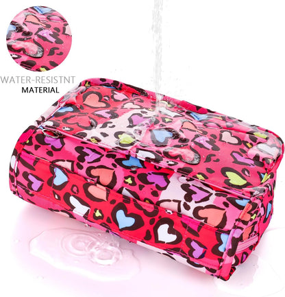 Purple Hanging Toiletry Bag for Girls, Travel Toiletry Bag for Teen Girls Cosmetic Makeup Waterproof Wash Bag Traveling Toiletries, Fluid