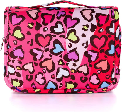 Purple Hanging Toiletry Bag for Girls, Travel Toiletry Bag for Teen Girls Cosmetic Makeup Waterproof Wash Bag Traveling Toiletries, Fluid