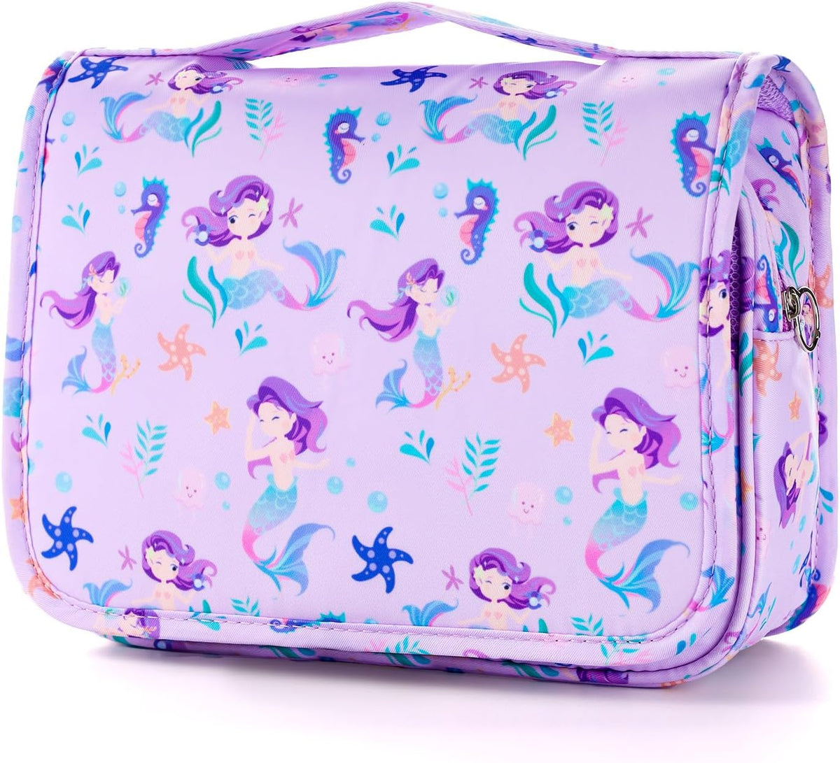 Purple Hanging Toiletry Bag for Girls, Travel Toiletry Bag for Teen Girls Cosmetic Makeup Waterproof Wash Bag Traveling Toiletries, Fluid