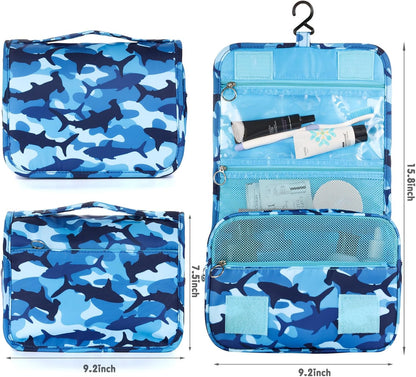 Purple Hanging Toiletry Bag for Girls, Travel Toiletry Bag for Teen Girls Cosmetic Makeup Waterproof Wash Bag Traveling Toiletries, Fluid