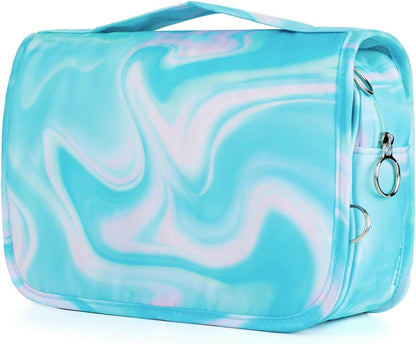 Purple Hanging Toiletry Bag for Girls, Travel Toiletry Bag for Teen Girls Cosmetic Makeup Waterproof Wash Bag Traveling Toiletries, Fluid
