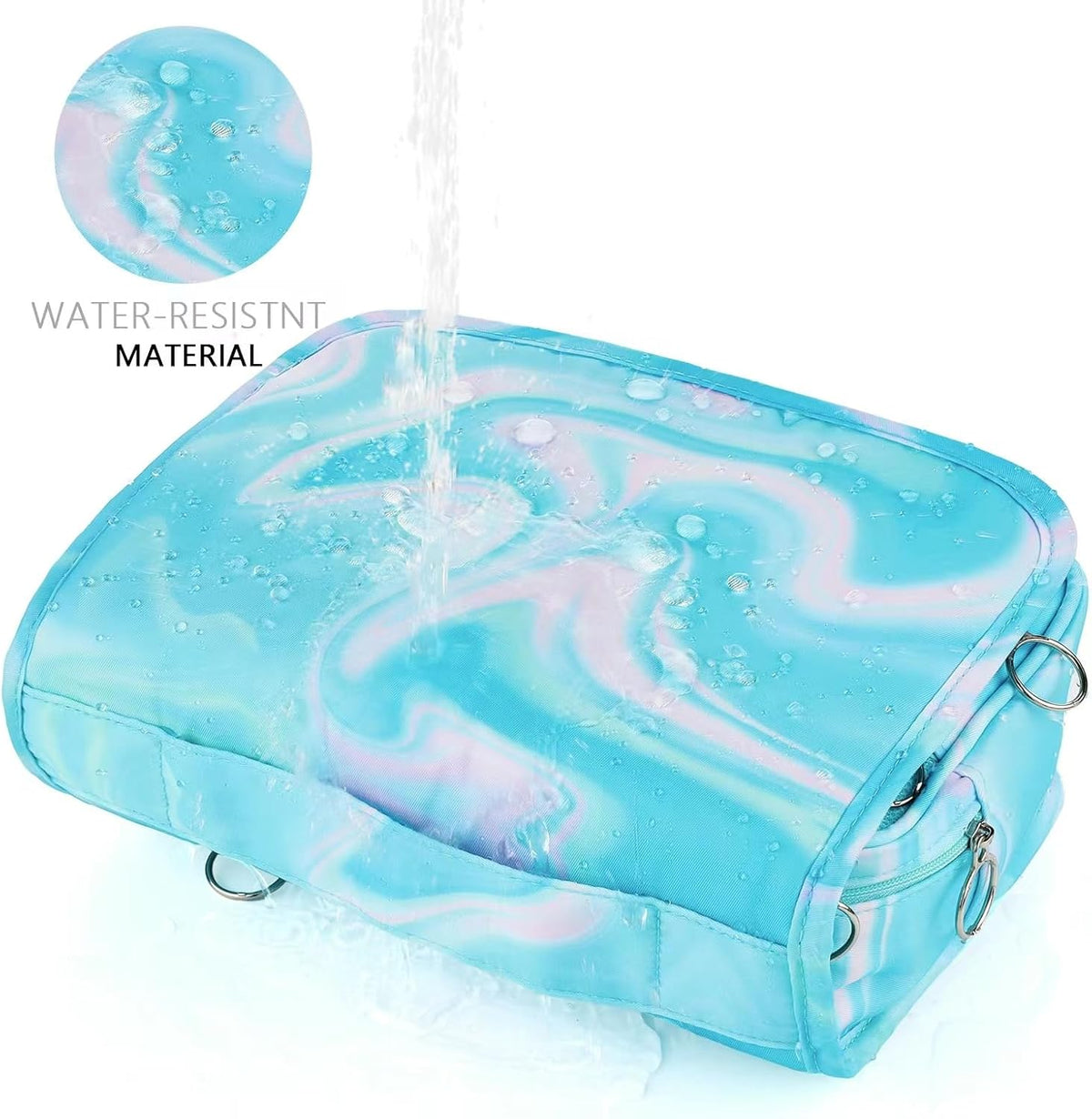 Purple Hanging Toiletry Bag for Girls, Travel Toiletry Bag for Teen Girls Cosmetic Makeup Waterproof Wash Bag Traveling Toiletries, Fluid