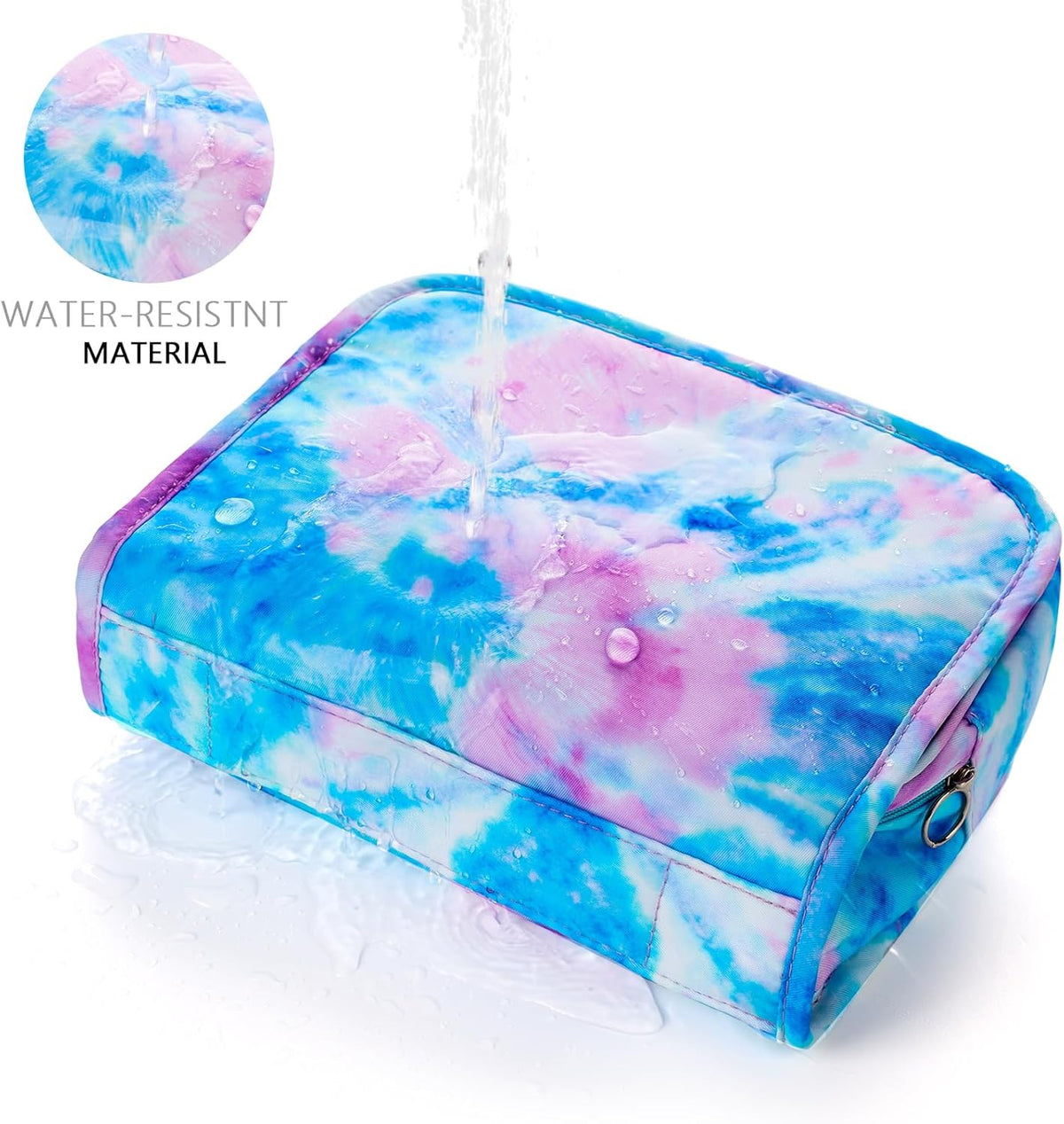 Purple Hanging Toiletry Bag for Girls, Travel Toiletry Bag for Teen Girls Cosmetic Makeup Waterproof Wash Bag Traveling Toiletries, Fluid