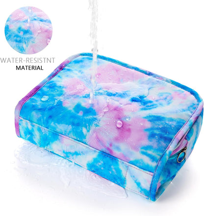 Purple Hanging Toiletry Bag for Girls, Travel Toiletry Bag for Teen Girls Cosmetic Makeup Waterproof Wash Bag Traveling Toiletries, Fluid