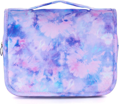 Purple Hanging Toiletry Bag for Girls, Travel Toiletry Bag for Teen Girls Cosmetic Makeup Waterproof Wash Bag Traveling Toiletries, Fluid