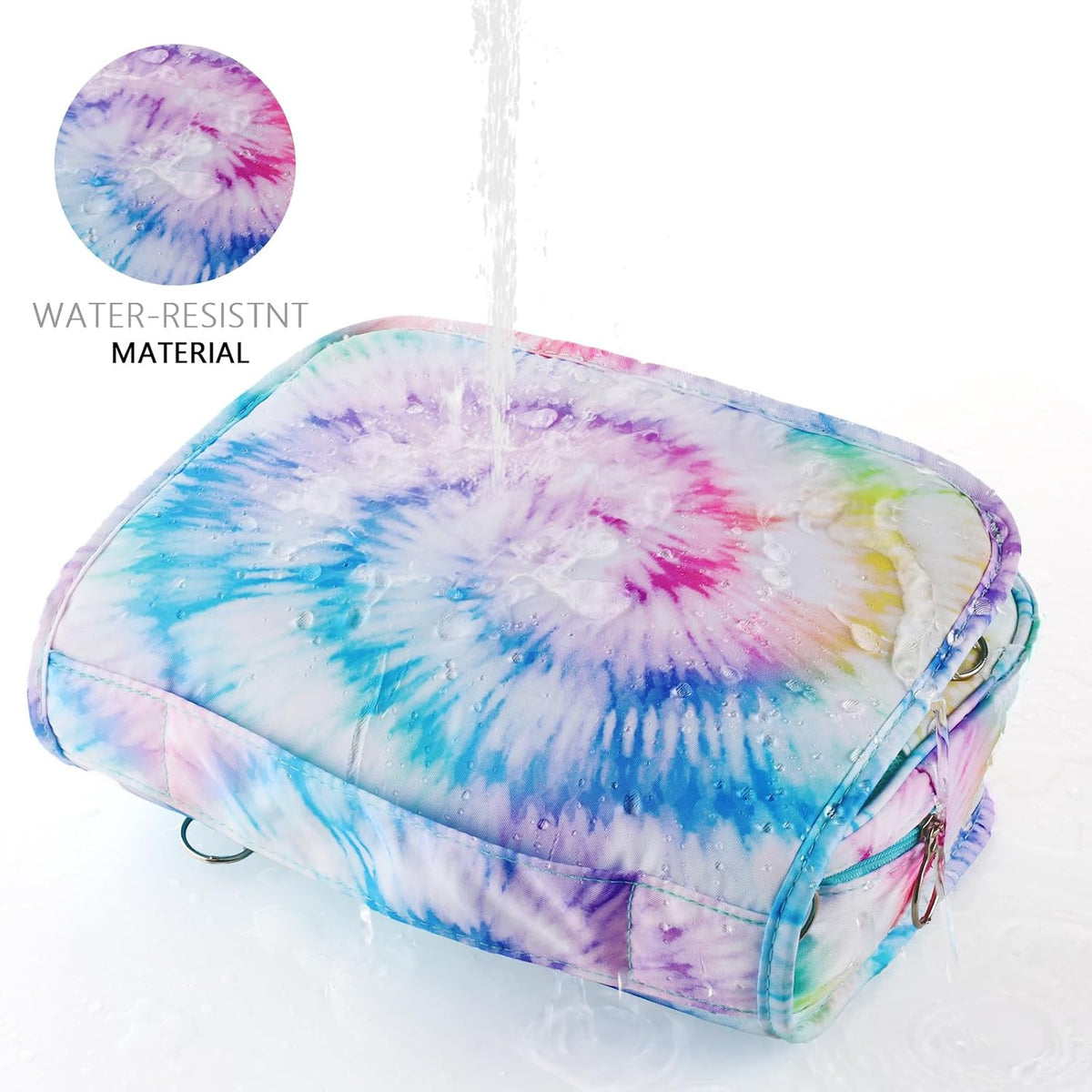 Purple Hanging Toiletry Bag for Girls, Travel Toiletry Bag for Teen Girls Cosmetic Makeup Waterproof Wash Bag Traveling Toiletries, Fluid