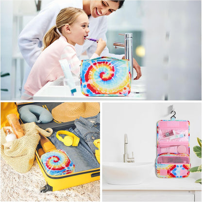 Purple Hanging Toiletry Bag for Girls, Travel Toiletry Bag for Teen Girls Cosmetic Makeup Waterproof Wash Bag Traveling Toiletries, Fluid