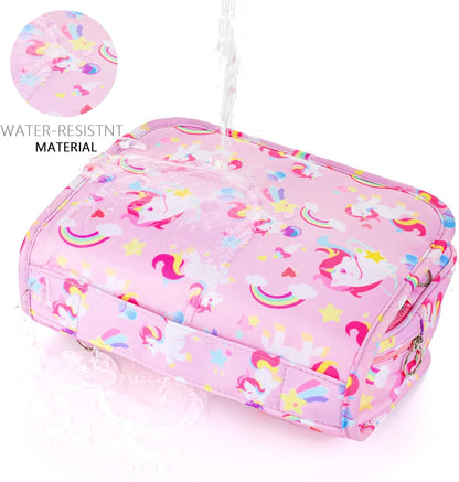 Purple Hanging Toiletry Bag for Girls, Travel Toiletry Bag for Teen Girls Cosmetic Makeup Waterproof Wash Bag Traveling Toiletries, Fluid