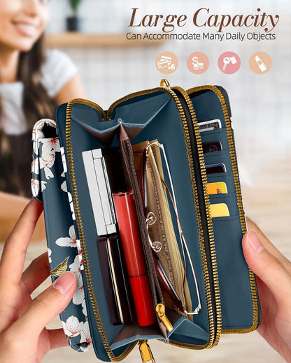 Phone Purse for Women - Cute Small Crossbody Bags Cellphone Wallet with Adjustable Strap Zipper and Card Slots