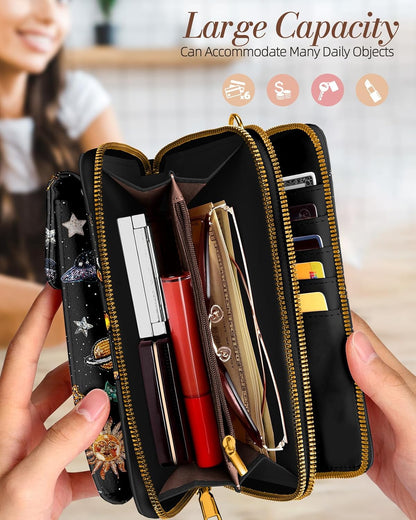 Phone Purse for Women - Cute Small Crossbody Bags Cellphone Wallet with Adjustable Strap Zipper and Card Slots
