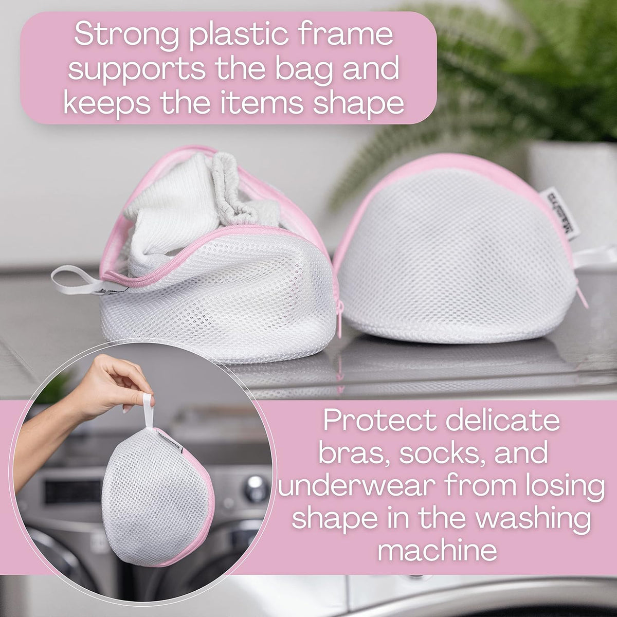 Mesh Bra Bags for Washing Machine, Lingerie wash Bags for Laundry