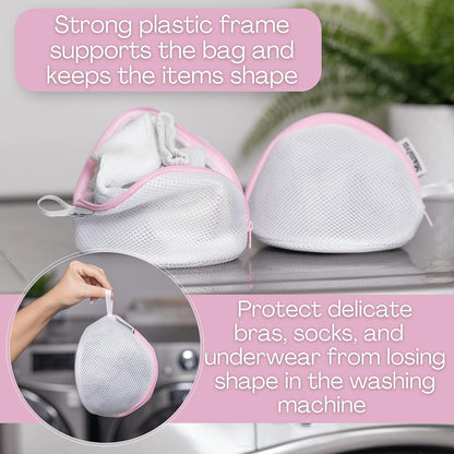Mesh Bra Bags for Washing Machine, Lingerie wash Bags for Laundry