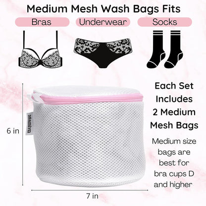 Mesh Bra Bags for Washing Machine, Lingerie wash Bags for Laundry