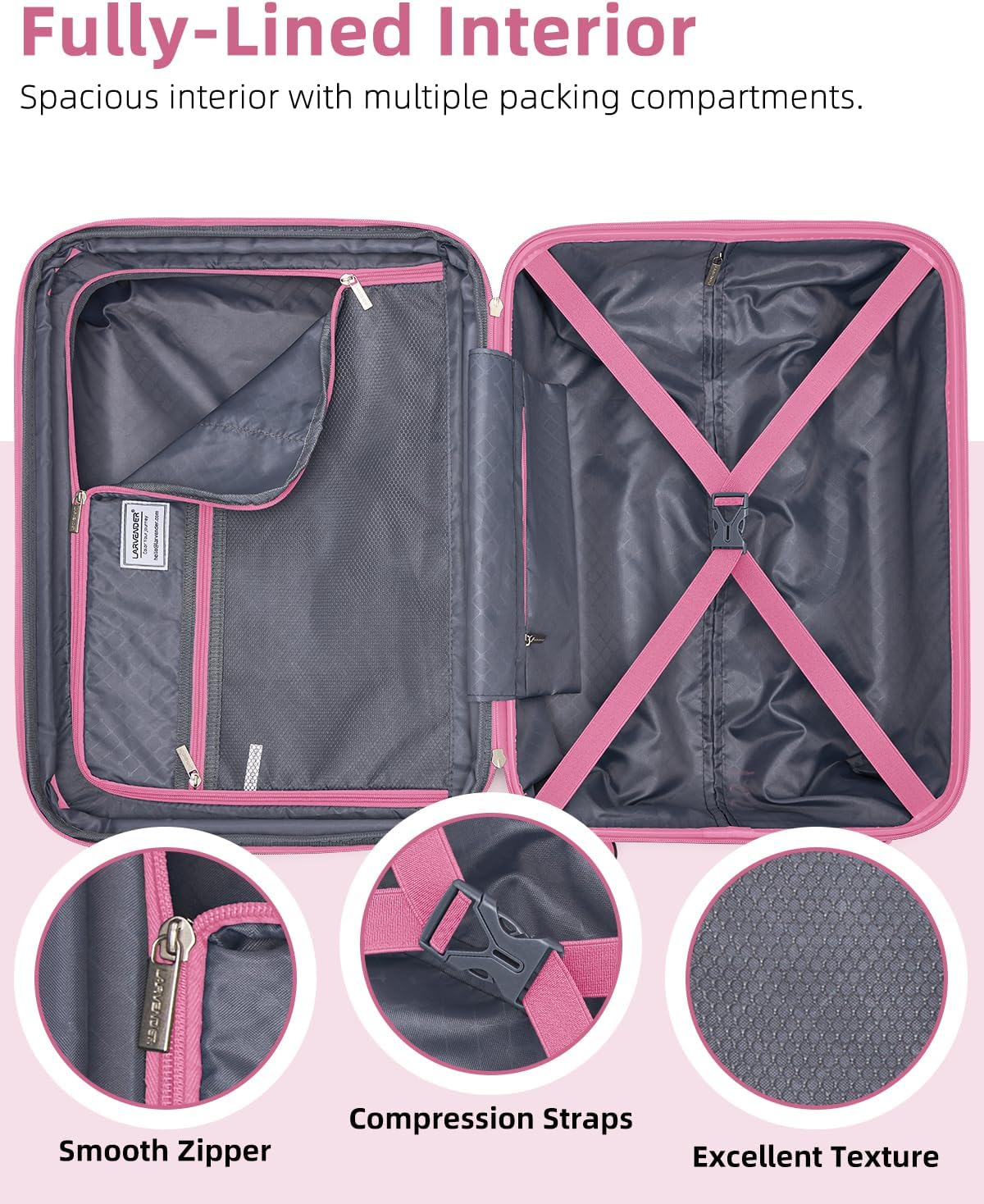 Carry on Luggage 22x14x9 Airline Approved, Expandable 20 Inch Hardside Suitcase with Wheels TSA Lock, PC+ABS Lightweight Carry on Suitcases for Women and Men, Lake Green (20/DB/TB)