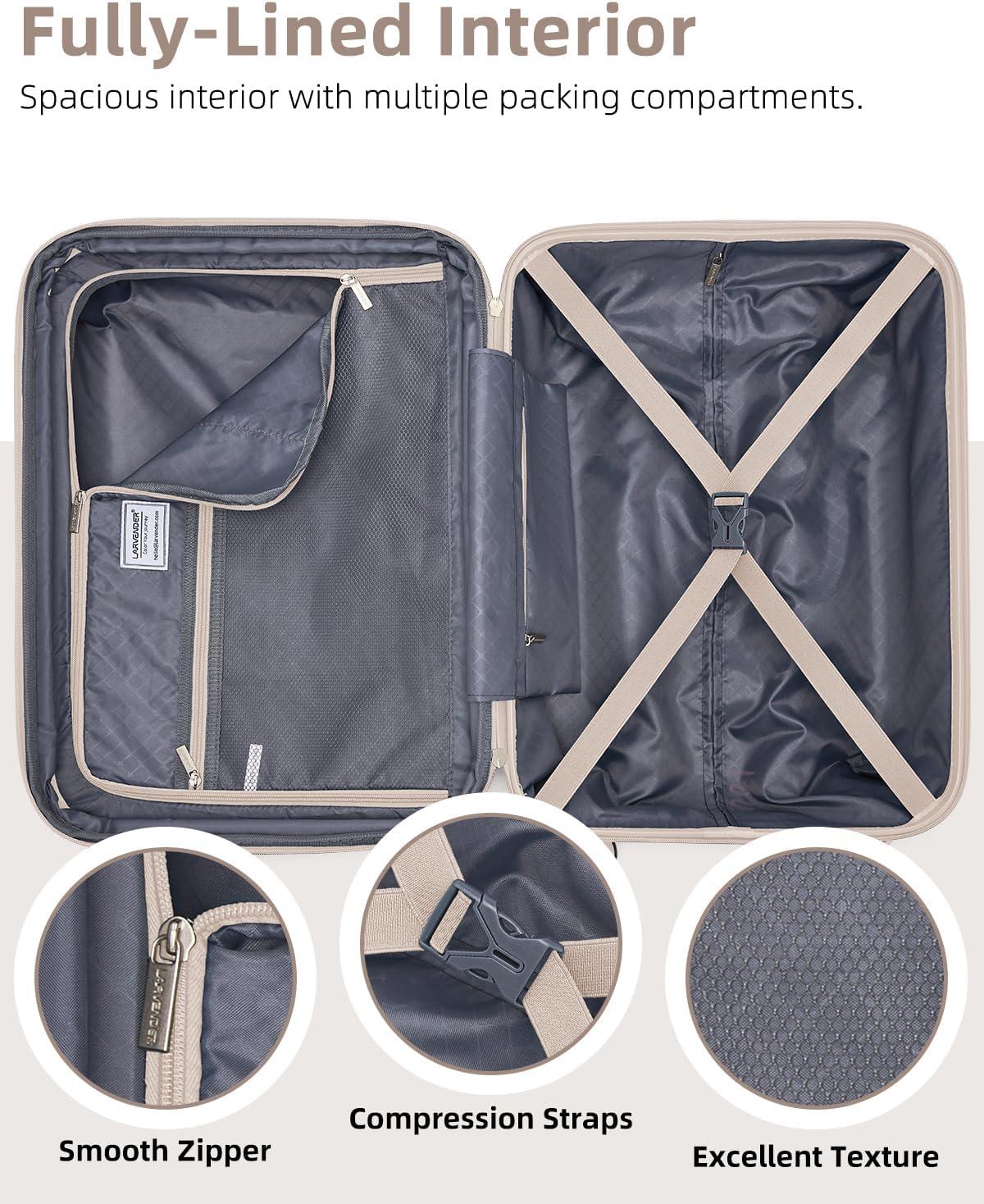 Carry on Luggage 22x14x9 Airline Approved, Expandable 20 Inch Hardside Suitcase with Wheels TSA Lock, PC+ABS Lightweight Carry on Suitcases for Women and Men, Lake Green (20/DB/TB)