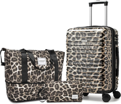 Carry on Luggage 22x14x9 Airline Approved, Expandable 20 Inch Hardside Suitcase with Wheels TSA Lock, PC+ABS Lightweight Carry on Suitcases for Women and Men, Lake Green (20/DB/TB)