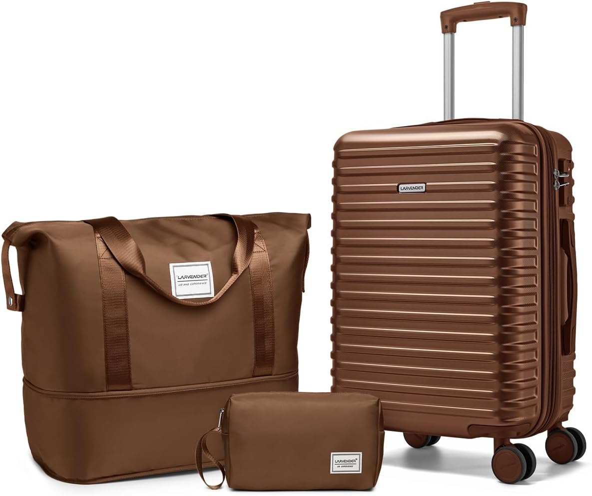 Carry on Luggage 22x14x9 Airline Approved, Expandable 20 Inch Hardside Suitcase with Wheels TSA Lock, PC+ABS Lightweight Carry on Suitcases for Women and Men, Lake Green (20/DB/TB)