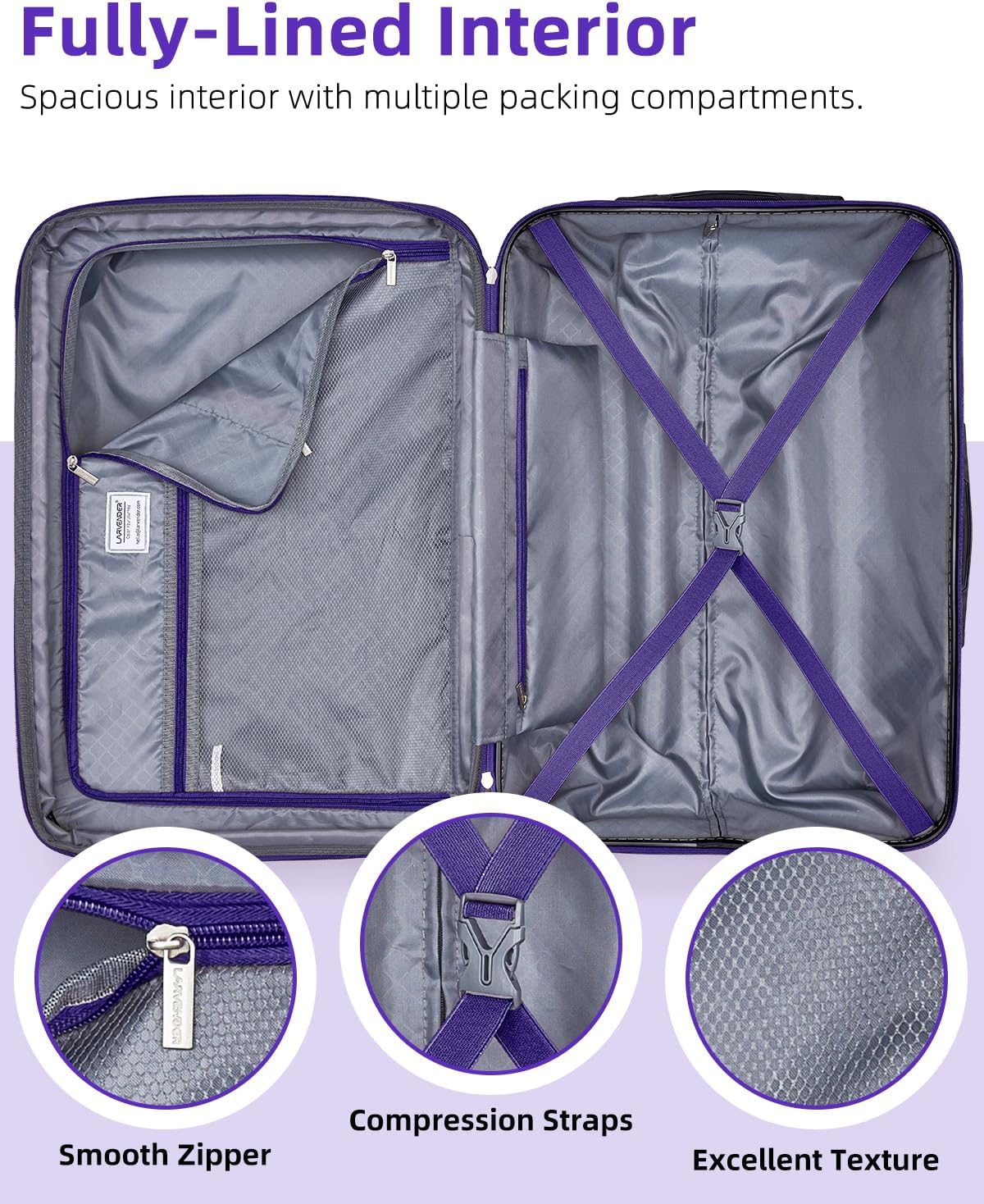 Carry on Luggage 22x14x9 Airline Approved, Expandable 20 Inch Hardside Suitcase with Wheels TSA Lock, PC+ABS Lightweight Carry on Suitcases for Women and Men, Lake Green (20/DB/TB)