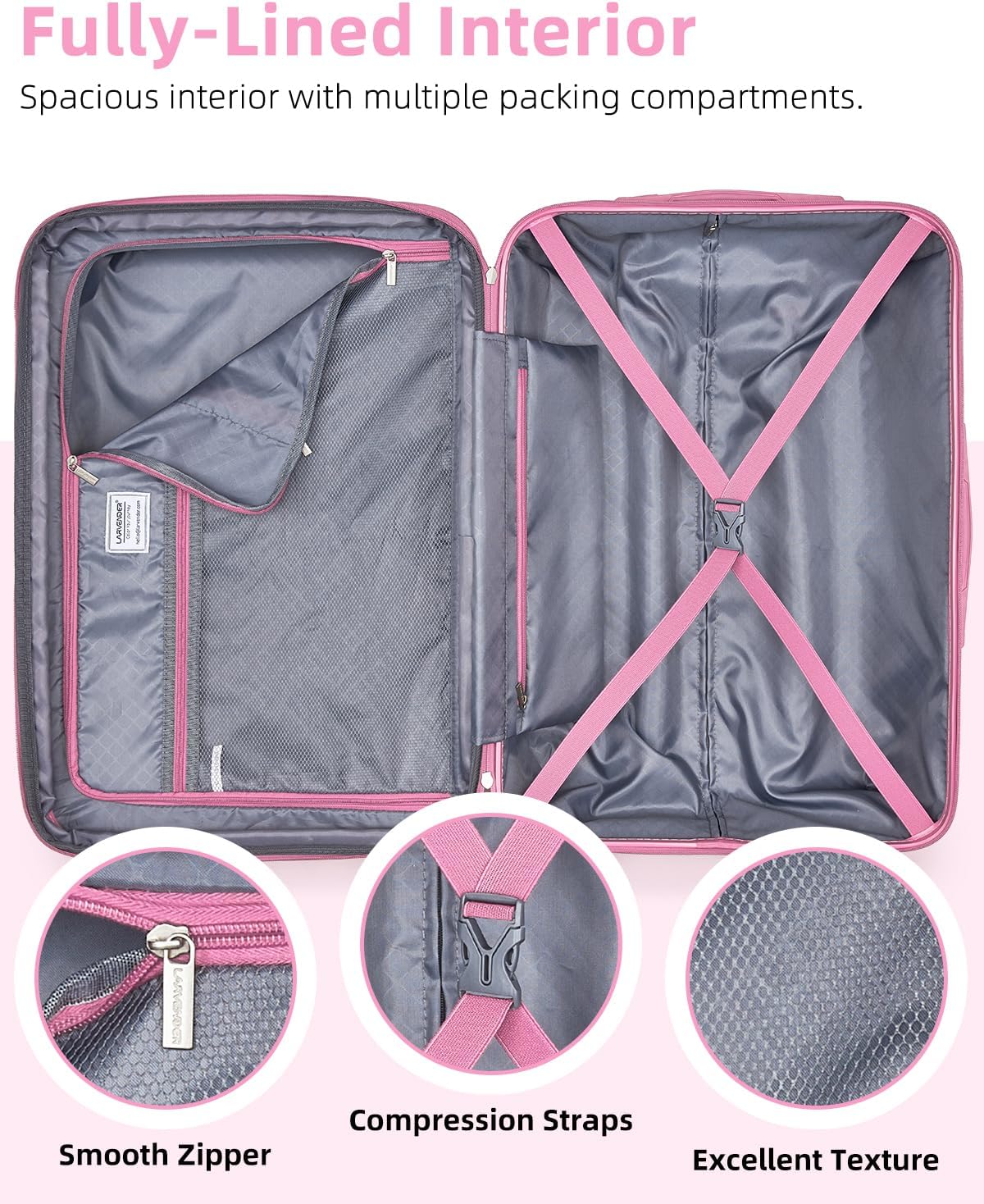 Carry on Luggage 22x14x9 Airline Approved, Expandable 20 Inch Hardside Suitcase with Wheels TSA Lock, PC+ABS Lightweight Carry on Suitcases for Women and Men, Lake Green (20/DB/TB)