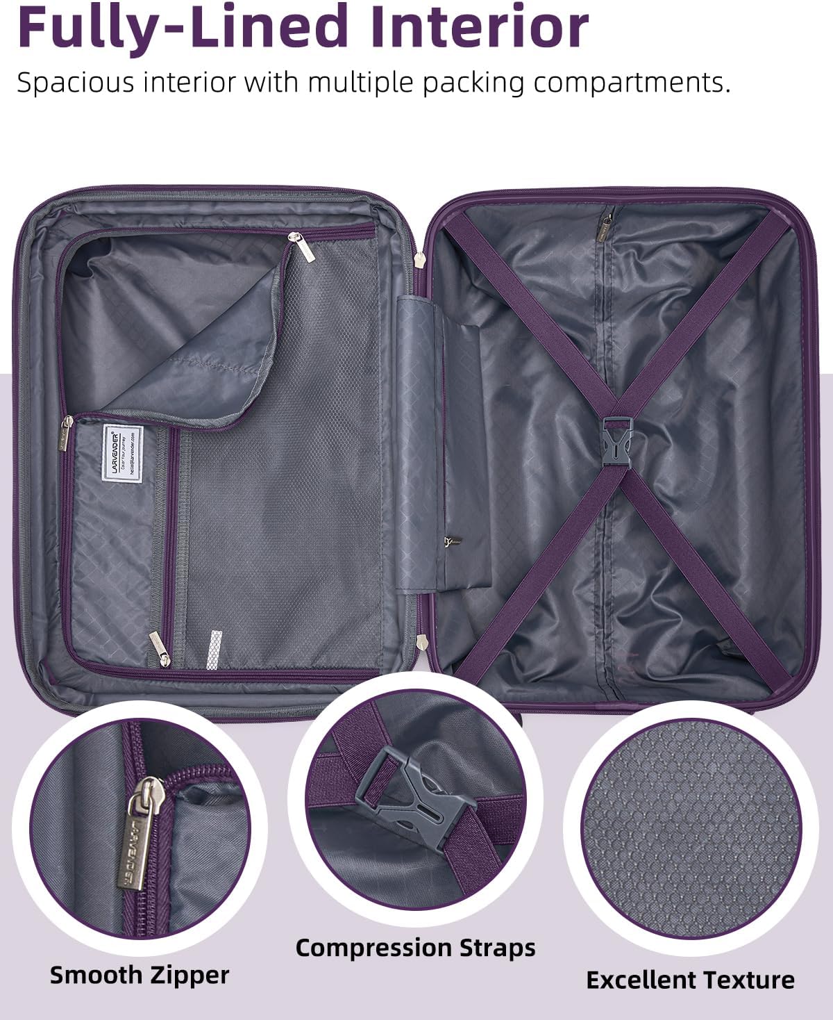 Carry on Luggage 22x14x9 Airline Approved, Expandable 20 Inch Hardside Suitcase with Wheels TSA Lock, PC+ABS Lightweight Carry on Suitcases for Women and Men, Lake Green (20/DB/TB)