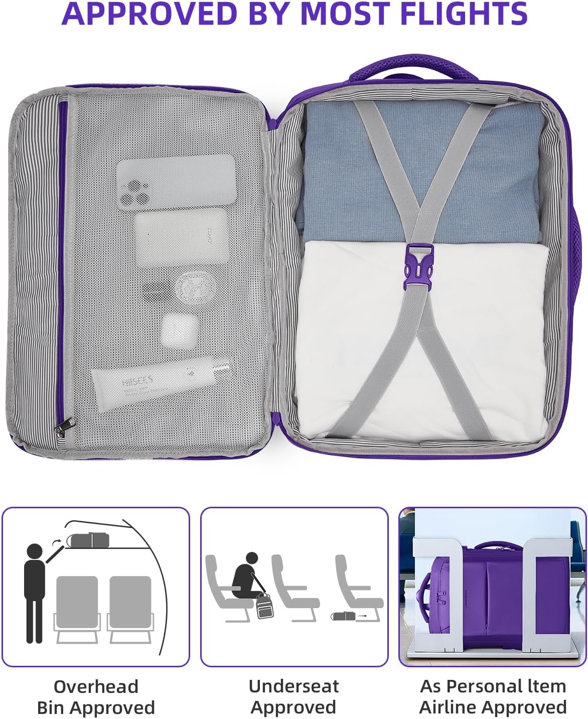 Carry on Luggage 22x14x9 Airline Approved, Expandable 20 Inch Hardside Suitcase with Wheels TSA Lock, PC+ABS Lightweight Carry on Suitcases for Women and Men, Lake Green (20/DB/TB)