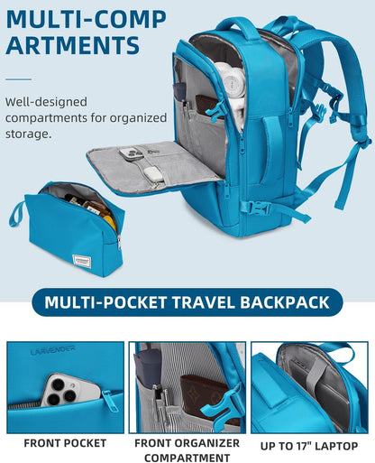 Carry on Luggage 22x14x9 Airline Approved, Expandable 20 Inch Hardside Suitcase with Wheels TSA Lock, PC+ABS Lightweight Carry on Suitcases for Women and Men, Lake Green (20/DB/TB)
