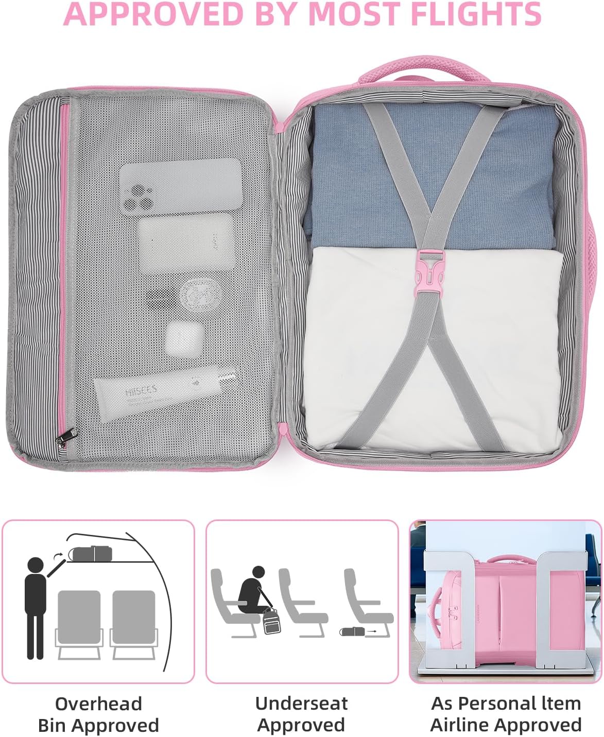 Carry on Luggage 22x14x9 Airline Approved, Expandable 20 Inch Hardside Suitcase with Wheels TSA Lock, PC+ABS Lightweight Carry on Suitcases for Women and Men, Lake Green (20/DB/TB)