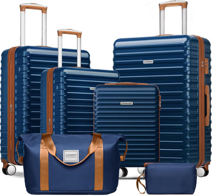 Carry on Luggage 22x14x9 Airline Approved, Expandable 20 Inch Hardside Suitcase with Wheels TSA Lock, PC+ABS Lightweight Carry on Suitcases for Women and Men, Lake Green (20/DB/TB)