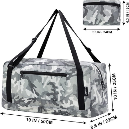 Foldable Travel Duffel Bag For Women & Men Luggage Great for Gym - large navy blue
