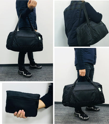 Foldable Travel Duffel Bag For Women & Men Luggage Great for Gym - large navy blue