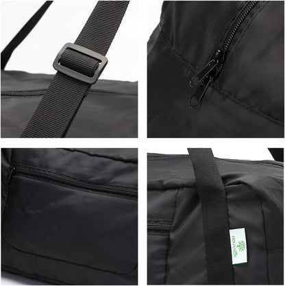 Foldable Travel Duffel Bag For Women & Men Luggage Great for Gym - large navy blue
