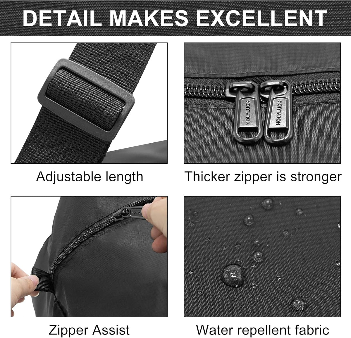 Foldable Travel Duffel Bag For Women & Men Luggage Great for Gym - large navy blue