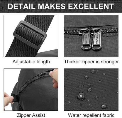 Foldable Travel Duffel Bag For Women & Men Luggage Great for Gym - large navy blue