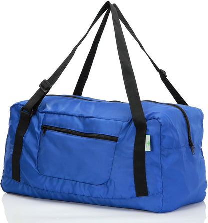 Foldable Travel Duffel Bag For Women & Men Luggage Great for Gym - large navy blue