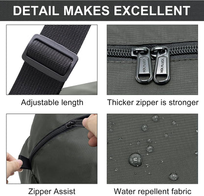 Foldable Travel Duffel Bag For Women & Men Luggage Great for Gym - large navy blue