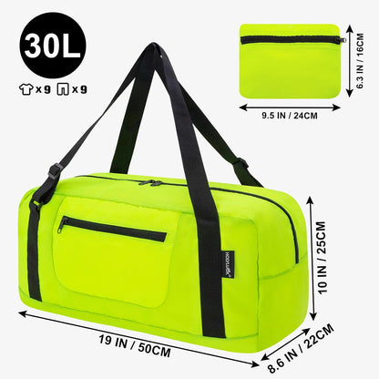 Foldable Travel Duffel Bag For Women & Men Luggage Great for Gym - large navy blue