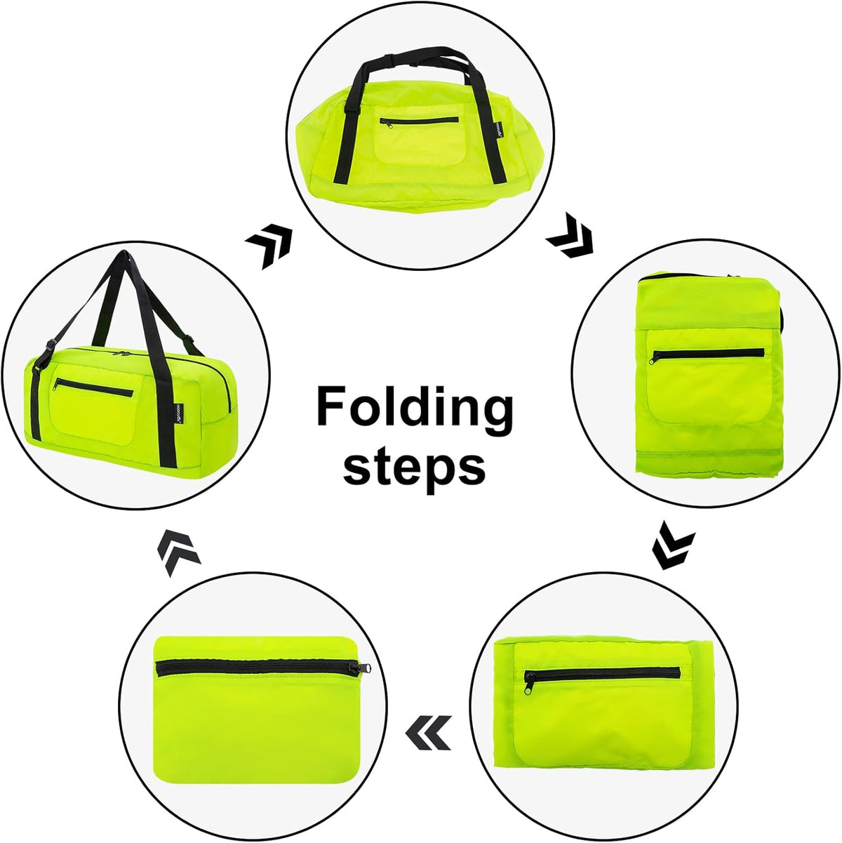 Foldable Travel Duffel Bag For Women & Men Luggage Great for Gym - large navy blue