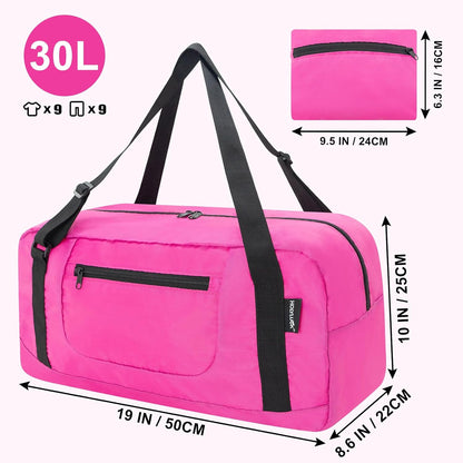 Foldable Travel Duffel Bag For Women & Men Luggage Great for Gym - large navy blue