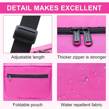 Foldable Travel Duffel Bag For Women & Men Luggage Great for Gym - large navy blue