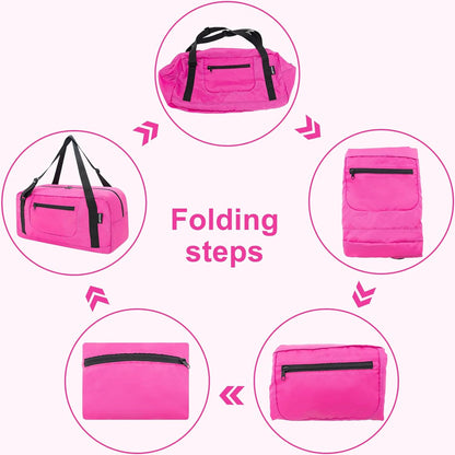 Foldable Travel Duffel Bag For Women & Men Luggage Great for Gym - large navy blue