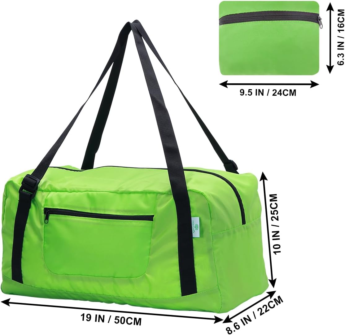 Foldable Travel Duffel Bag For Women & Men Luggage Great for Gym - large navy blue