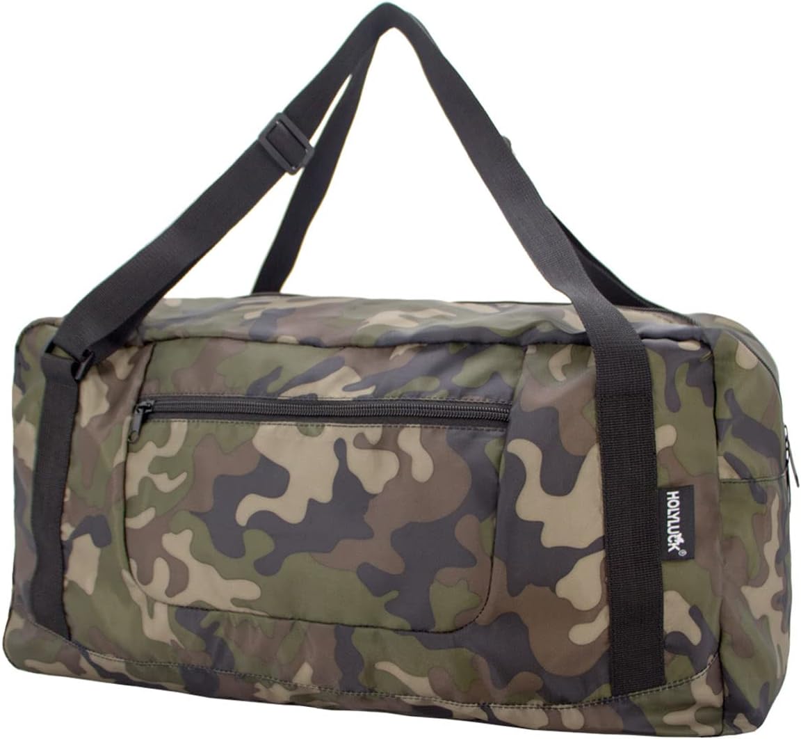 Foldable Travel Duffel Bag For Women & Men Luggage Great for Gym - large navy blue