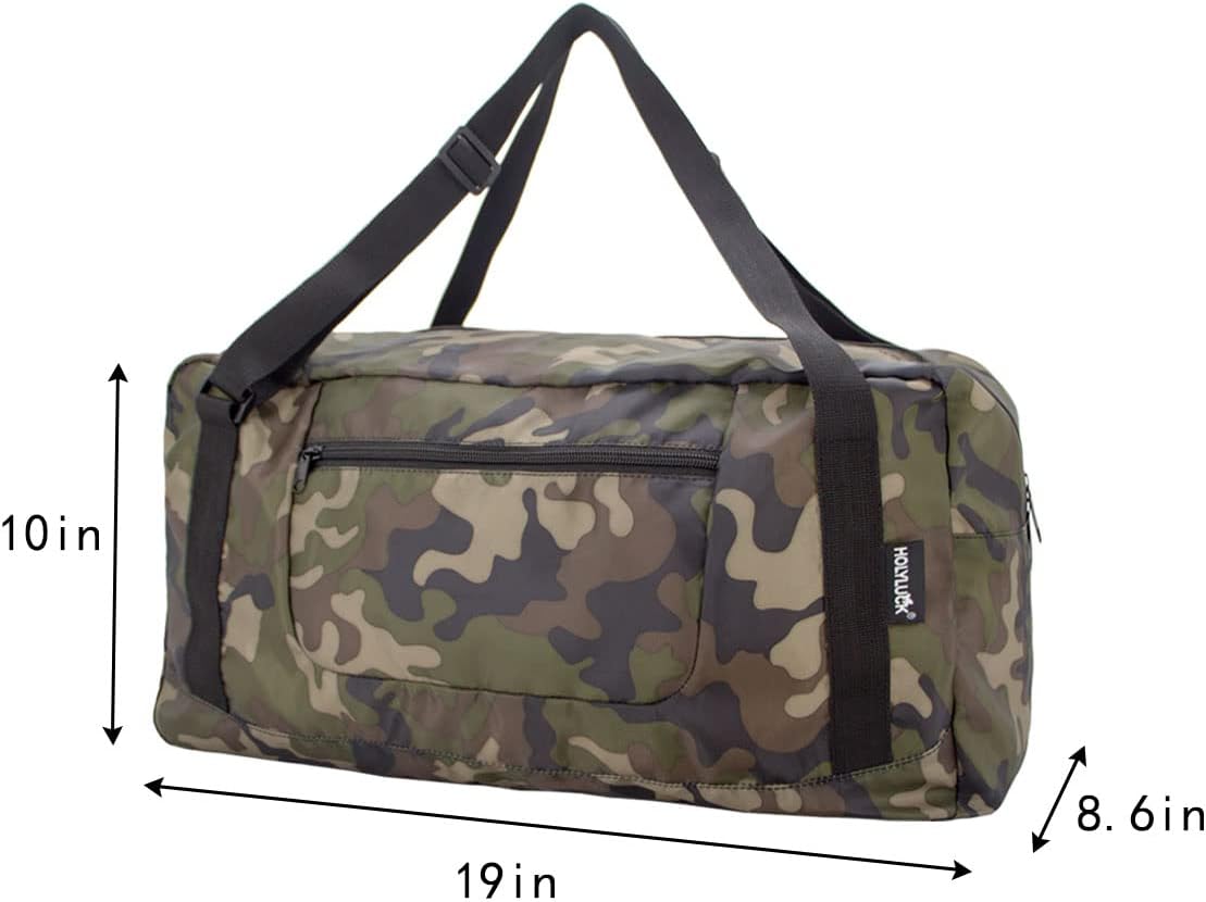 Foldable Travel Duffel Bag For Women & Men Luggage Great for Gym - large navy blue