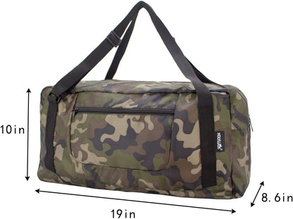 Foldable Travel Duffel Bag For Women & Men Luggage Great for Gym - large navy blue