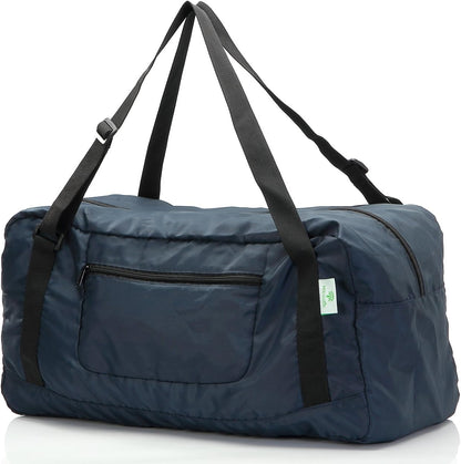 Foldable Travel Duffel Bag For Women & Men Luggage Great for Gym - large navy blue