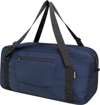Foldable Travel Duffel Bag For Women & Men Luggage Great for Gym - large navy blue