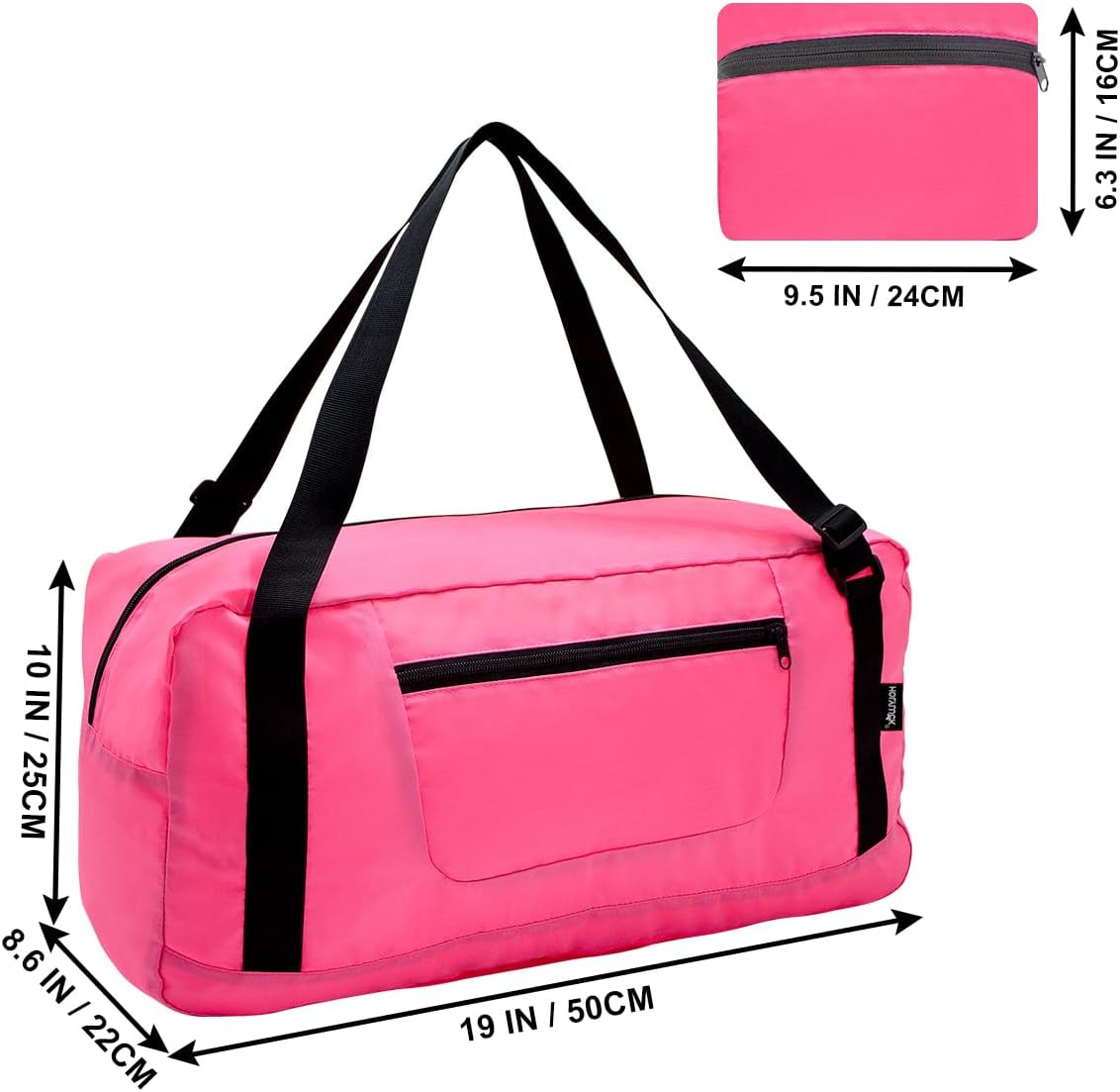 Foldable Travel Duffel Bag For Women & Men Luggage Great for Gym - large navy blue