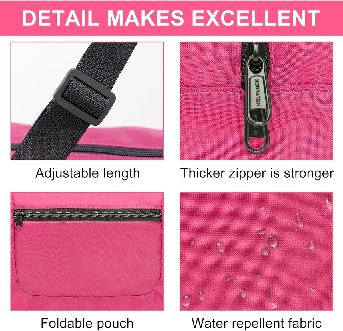 Foldable Travel Duffel Bag For Women & Men Luggage Great for Gym - large navy blue